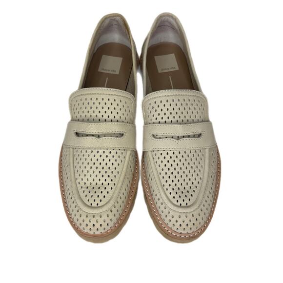 Dolce Vita Malila Perforated Chunky Loafers in Ivory - Women's Size 10 - Picture 8 of 10
